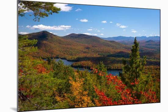 View of McKenzie Pond from Mount Baker, Adirondack Mountains State Park, New York State, USA-null-Mounted Photographic Print