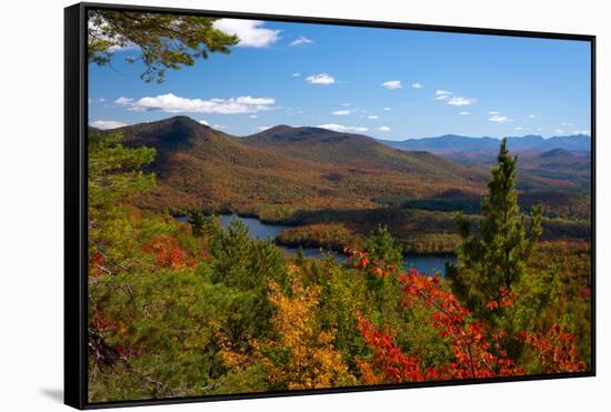 View of McKenzie Pond from Mount Baker, Adirondack Mountains State Park, New York State, USA-null-Framed Stretched Canvas