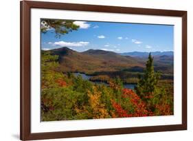 View of McKenzie Pond from Mount Baker, Adirondack Mountains State Park, New York State, USA-null-Framed Photographic Print