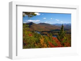 View of McKenzie Pond from Mount Baker, Adirondack Mountains State Park, New York State, USA-null-Framed Photographic Print