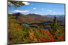 View of McKenzie Pond from Mount Baker, Adirondack Mountains State Park, New York State, USA-null-Mounted Photographic Print