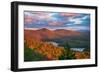 View of McKenzie Pond from Mount Baker, Adirondack Mountains State Park, New York State, USA-null-Framed Photographic Print