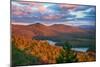 View of McKenzie Pond from Mount Baker, Adirondack Mountains State Park, New York State, USA-null-Mounted Photographic Print