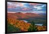 View of McKenzie Pond from Mount Baker, Adirondack Mountains State Park, New York State, USA-null-Framed Photographic Print