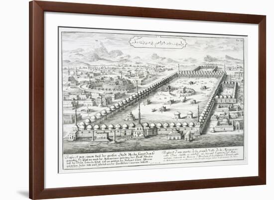 View of Mecca, from "Entwurf Einer Historischen Architektur", 1721-Johann Bernhard Fischer Von Erlach-Framed Giclee Print