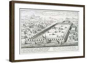 View of Mecca, from "Entwurf Einer Historischen Architektur", 1721-Johann Bernhard Fischer Von Erlach-Framed Giclee Print