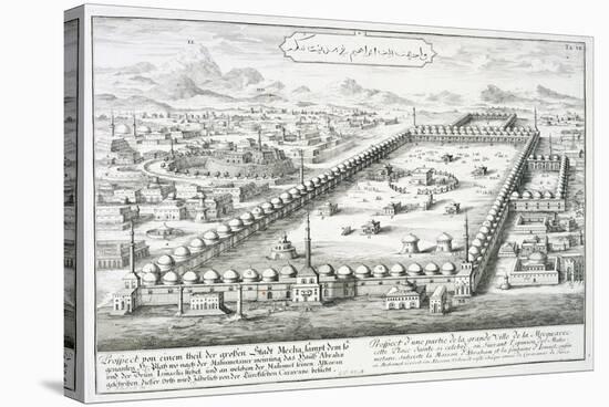 View of Mecca, from "Entwurf Einer Historischen Architektur", 1721-Johann Bernhard Fischer Von Erlach-Stretched Canvas