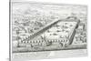 View of Mecca, from "Entwurf Einer Historischen Architektur", 1721-Johann Bernhard Fischer Von Erlach-Stretched Canvas