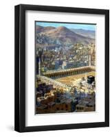 View of Mecca, from La Vie De Mohammed, Prophete D'Allah, C1880-C1920-Etienne Dinet-Framed Premium Giclee Print