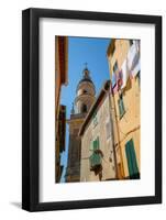 View of Medieval Basilique Saint Michel, Menton, Alpes-Maritimes, Cote D'Azur, Provence-Frank Fell-Framed Photographic Print