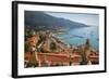 View of Medieval Menton and Basilique Saint Michel, Alpes-Maritimes, Cote D'Azur-Frank Fell-Framed Photographic Print