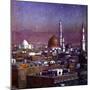 View of Medina, Arabia, by Moonlight, Showing the Dome of the Tomb of the Prophet, 1918-Etienne Dinet-Mounted Premium Giclee Print
