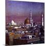 View of Medina, Arabia, by Moonlight, Showing the Dome of the Tomb of the Prophet, 1918-Etienne Dinet-Mounted Giclee Print