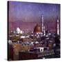 View of Medina, Arabia, by Moonlight, Showing the Dome of the Tomb of the Prophet, 1918-Etienne Dinet-Stretched Canvas