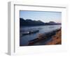 View of Mekong River at Sunset, Luang Prabang, Laos, Indochina, Southeast Asia-Alison Wright-Framed Photographic Print