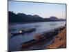 View of Mekong River at Sunset, Luang Prabang, Laos, Indochina, Southeast Asia-Alison Wright-Mounted Photographic Print