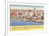 View of Memphis, Tennessee, with Facts-null-Framed Premium Giclee Print