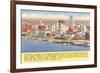 View of Memphis, Tennessee, with Facts-null-Framed Premium Giclee Print
