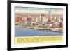 View of Memphis, Tennessee, with Facts-null-Framed Premium Giclee Print