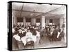 View of Men and Women Dining in a Cafeteria at Parke, Davis and Co., Chemists, Hudson and Vestry…-Byron Company-Stretched Canvas