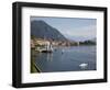 View of Menaggio and Lake Como, Lombardy, Italian Lakes, Italy, Europe-Frank Fell-Framed Photographic Print