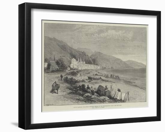 View of Mentone, the Queen's Southern Retreat on the Mediterranean Coast-William 'Crimea' Simpson-Framed Giclee Print