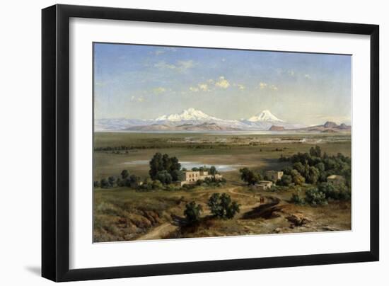 View of Mexico in 1905 from the Hill of Guadalupe, 1905-Jose Maria Velasco-Framed Giclee Print