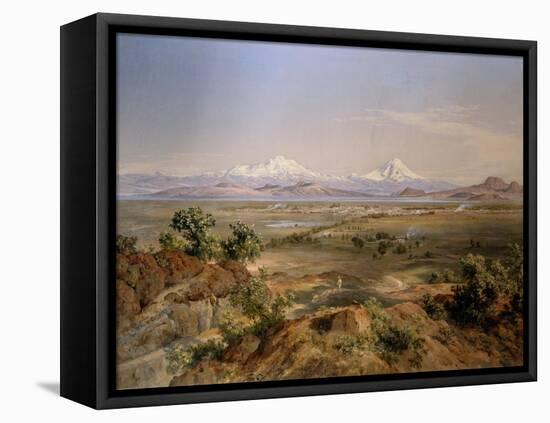 View of Mexico valley, 1901-Jose Velasco-Framed Stretched Canvas