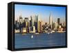 View of Midtown Manhattan across the Hudson River, Manhattan, New York City, New York, United State-Gavin Hellier-Framed Stretched Canvas