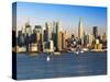 View of Midtown Manhattan across the Hudson River, Manhattan, New York City, New York, United State-Gavin Hellier-Stretched Canvas