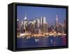 View of Midtown Manhattan across the Hudson River, Manhattan, New York City, New York, United State-Gavin Hellier-Framed Stretched Canvas