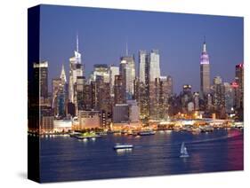 View of Midtown Manhattan across the Hudson River, Manhattan, New York City, New York, United State-Gavin Hellier-Stretched Canvas