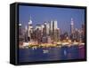 View of Midtown Manhattan across the Hudson River, Manhattan, New York City, New York, United State-Gavin Hellier-Framed Stretched Canvas