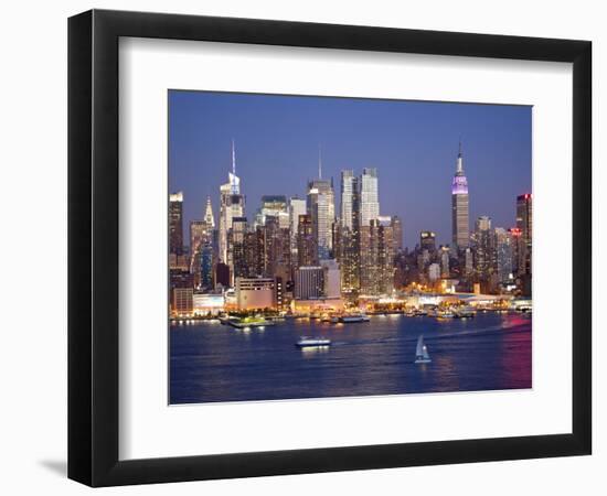 View of Midtown Manhattan across the Hudson River, Manhattan, New York City, New York, United State-Gavin Hellier-Framed Photographic Print