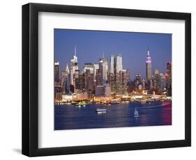 View of Midtown Manhattan across the Hudson River, Manhattan, New York City, New York, United State-Gavin Hellier-Framed Photographic Print