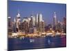 View of Midtown Manhattan across the Hudson River, Manhattan, New York City, New York, United State-Gavin Hellier-Mounted Photographic Print