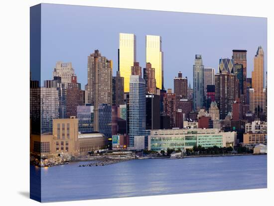 View of Midtown Manhattan across the Hudson River, Manhattan, New York City, New York, United State-Gavin Hellier-Stretched Canvas