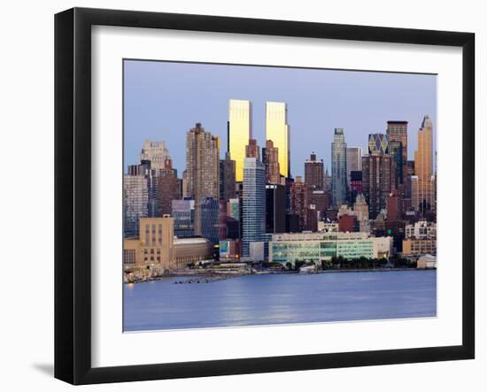 View of Midtown Manhattan across the Hudson River, Manhattan, New York City, New York, United State-Gavin Hellier-Framed Photographic Print