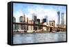 View of Midtown Manhattan-Philippe Hugonnard-Framed Stretched Canvas