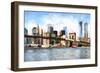 View of Midtown Manhattan-Philippe Hugonnard-Framed Premium Giclee Print