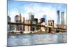 View of Midtown Manhattan-Philippe Hugonnard-Mounted Giclee Print