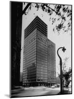 View of Mies Van Der Rohe's Glass Walled Apartment house in Chicago-Ralph Crane-Mounted Photographic Print