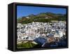 View of Mijas, White Town in Costa Del Sol, Andalusia, Spain-Carlos Sánchez Pereyra-Framed Stretched Canvas
