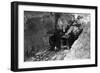 View of Mining - Guernsey, WY-Lantern Press-Framed Art Print