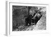 View of Mining - Guernsey, WY-Lantern Press-Framed Art Print