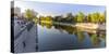 View of moat and City wall of Xi'an, Shaanxi Province-Frank Fell-Stretched Canvas