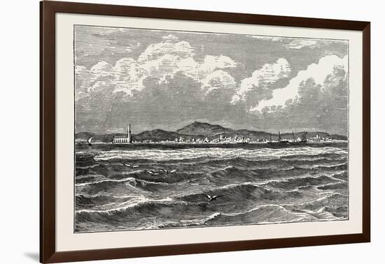 View of Mocha, Arabia. Mocha, Yemen, Red Sea Port and Source of Mocha Coffee-null-Framed Giclee Print