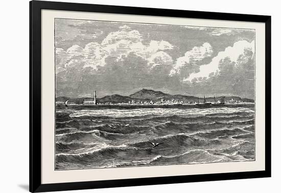 View of Mocha, Arabia. Mocha, Yemen, Red Sea Port and Source of Mocha Coffee-null-Framed Giclee Print