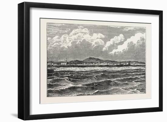 View of Mocha, Arabia. Mocha, Yemen, Red Sea Port and Source of Mocha Coffee-null-Framed Giclee Print