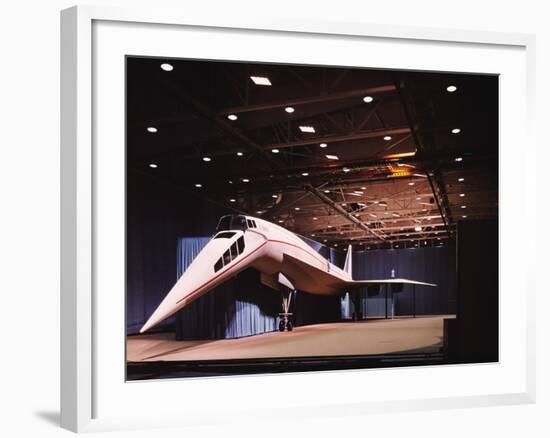 View of Mockup of Lockheed 2000 Supersonic Transport-null-Framed Photographic Print